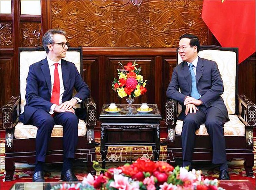 Chủ tịch nước tiếp Đại sứ, Trưởng Phái đoàn Liên minh châu Âu tại Việt Nam - Ảnh 1.