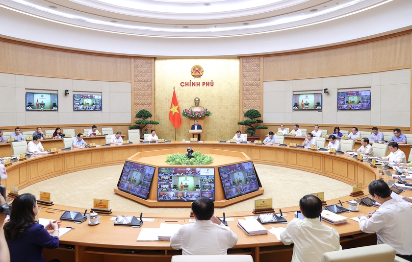 Thủ tướng Chính phủ Phạm Minh Chính chủ trì hội nghị trực tuyến toàn quốc Chính phủ với các địa phương - Ảnh 1.