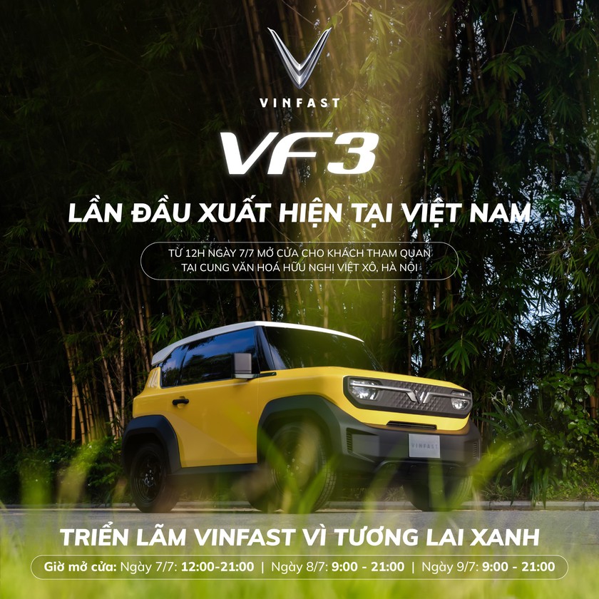 Triển lãm “VinFast - Vì tương lai xanh” tại Hà Nội: Ra mắt bộ tứ‎ xe điện VinFast mới - Ảnh 3.