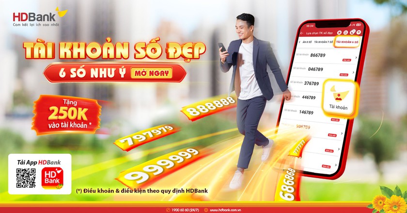 HDBank tung nhiều giải thưởng cho khách hàng bay Vietjet - Ảnh 1.