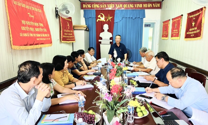 Kiểm tra công tác của Hội Khuyến học tỉnh Ninh Thuận - Ảnh 1.
