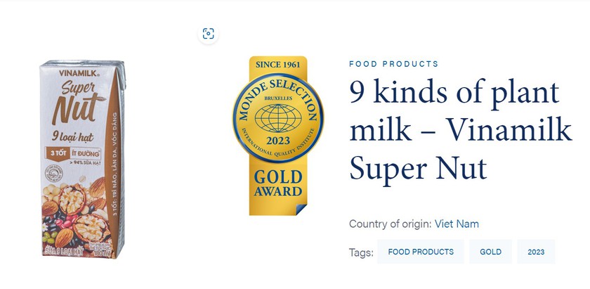 Sữa hạt và sữa tươi của Vinamilk tiếp tục thắng giải vàng quốc tế Monde Selection tại Bỉ - Ảnh 7.