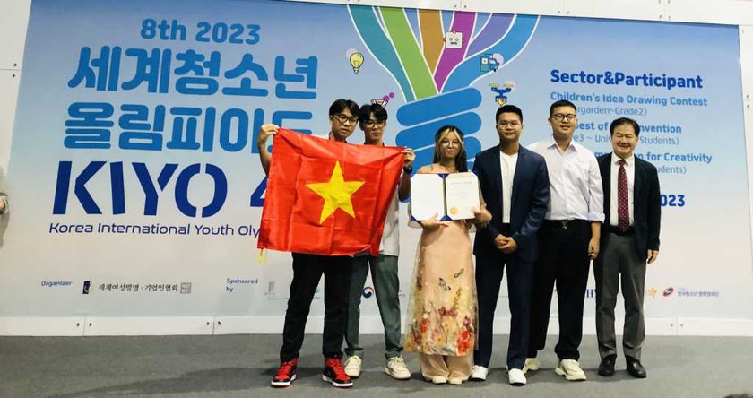 Quảng Ninh: Đạt Huy chương Vàng và Giải đặc biệt tại Olympic khoa học quốc tế Hàn Quốc 2023 - Ảnh 1.