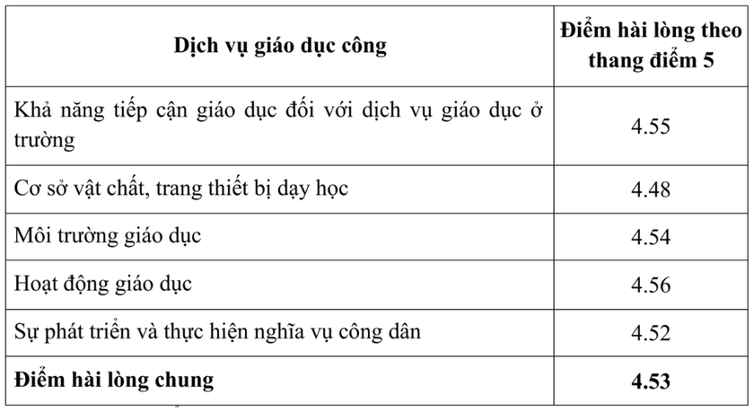 Thành phố Hồ Chí Minh: Dịch vụ giáo dục công ở cấp trung học phổ thông có tỉ lệ phụ huynh hài lòng thấp nhất - Ảnh 2.