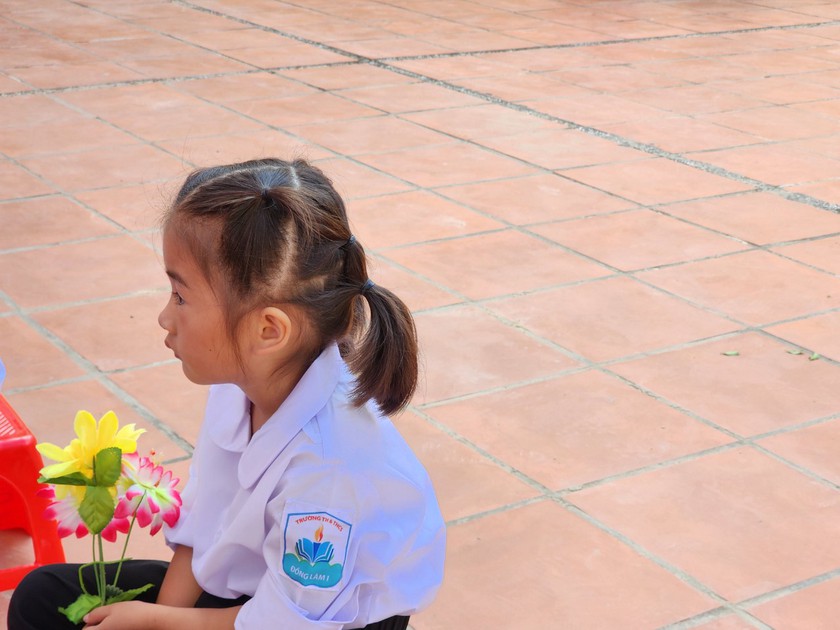 Quảng Ninh: Học sinh ở các điểm trường hân hoan dự khai giảng ở trường chính- Ảnh 4.