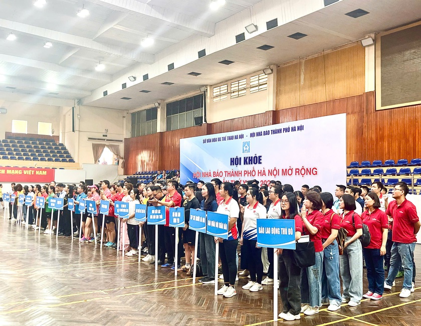 Hội khỏe Hội Nhà báo thành phố Hà Nội mở rộng 2024: Sân chơi lành mạnh, bổ ích của những người làm báo - Ảnh 6.