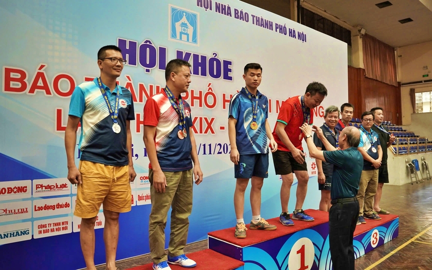 Hội Khoẻ Hội Nhà báo Thành phố Hà Nội mở rộng bế mạc, nhiều vận động viên đạt thành tích cao- Ảnh 6.