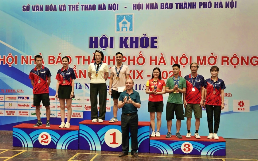 Hội Khoẻ Hội Nhà báo Thành phố Hà Nội mở rộng bế mạc, nhiều vận động viên đạt thành tích cao- Ảnh 4.