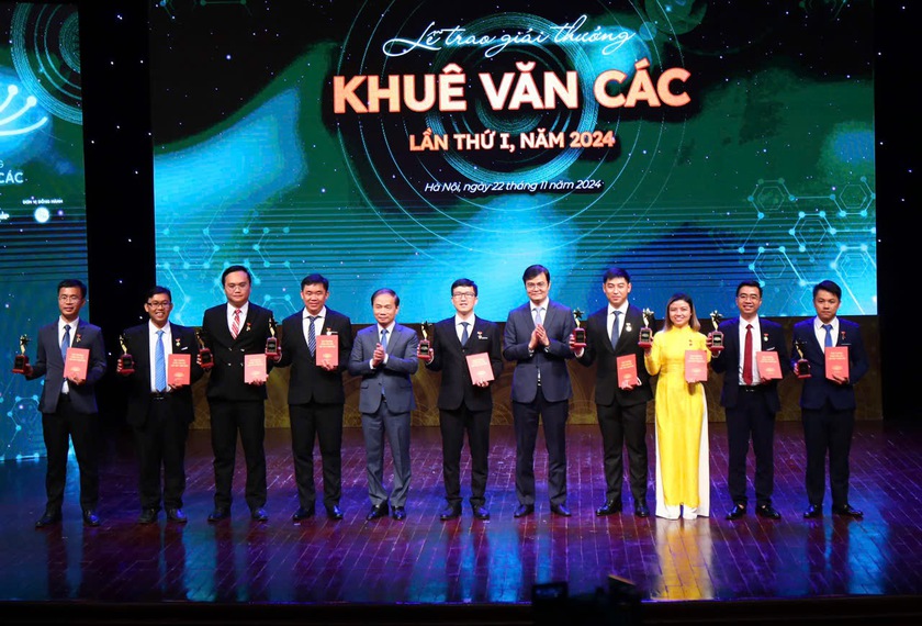 Tôn vinh 9 nhà khoa học trẻ nhận Giải thưởng Khuê Văn Các năm 2024 - Ảnh 1.