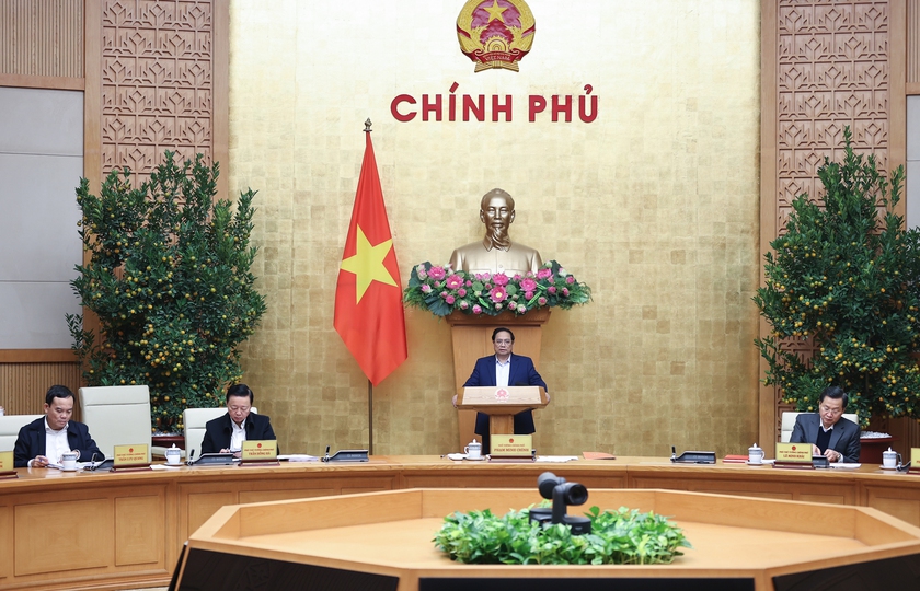 Thủ tướng Chính phủ Phạm Minh Chính chủ trì phiên họp Chính phủ tháng đầu tiên của năm 2024- Ảnh 2.