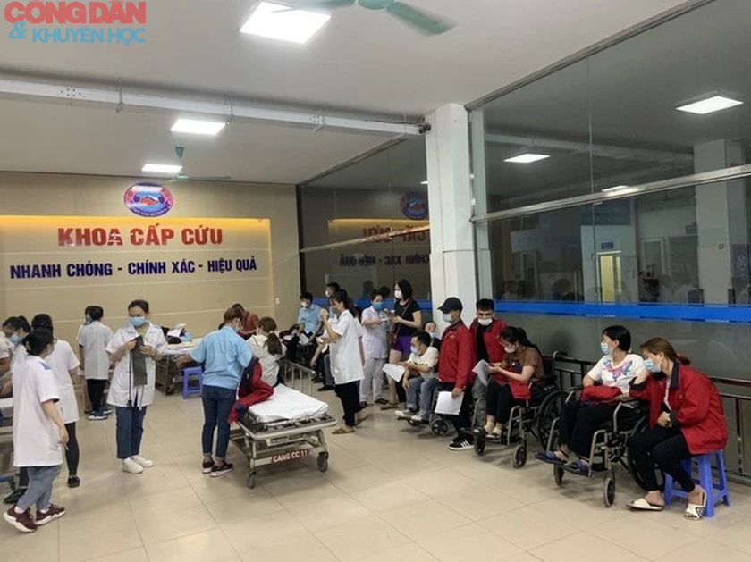 Quảng Ninh: Gần 60 công nhân nhập viện nghi do ngộ độc khí- Ảnh 1.