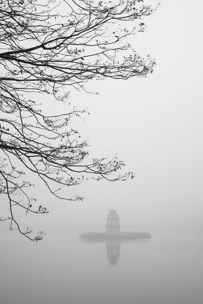 Hình ảnh Hà Nội khác lạ trong sương mù trắng xoá- Ảnh 5.