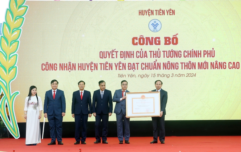 Quảng Ninh: Tiên Yên đón nhận huyện đạt chuẩn nông thôn mới nâng cao- Ảnh 1.