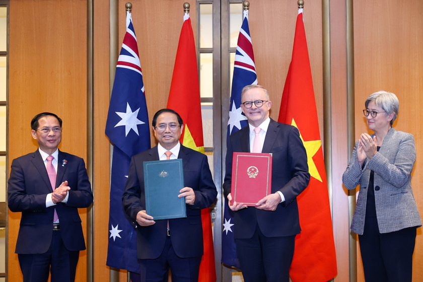 Nâng cấp quan hệ Việt Nam-Australia lên Đối tác Chiến lược toàn diện, ký kết 11 văn kiện quan trọng- Ảnh 1.