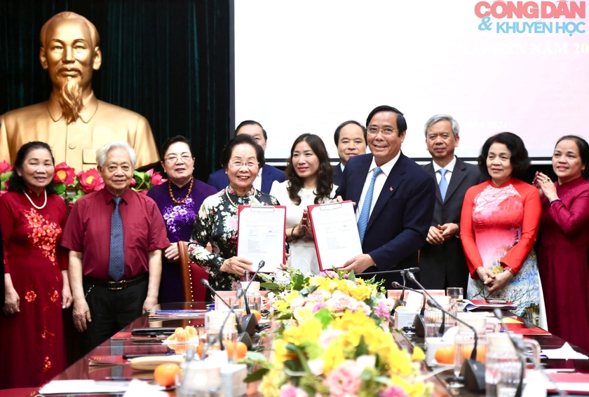 Hội Khuyến học Việt Nam và Hội Người cao tuổi Việt Nam ký kết chương trình phối hợp về hoạt động khuyến học, khuyến tài- Ảnh 1.