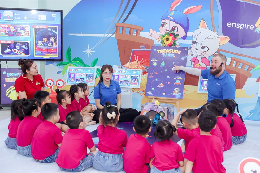 Hà Nội: Khoảng 90.000 trẻ em mẫu giáo được làm quen với tiếng Anh- Ảnh 1.