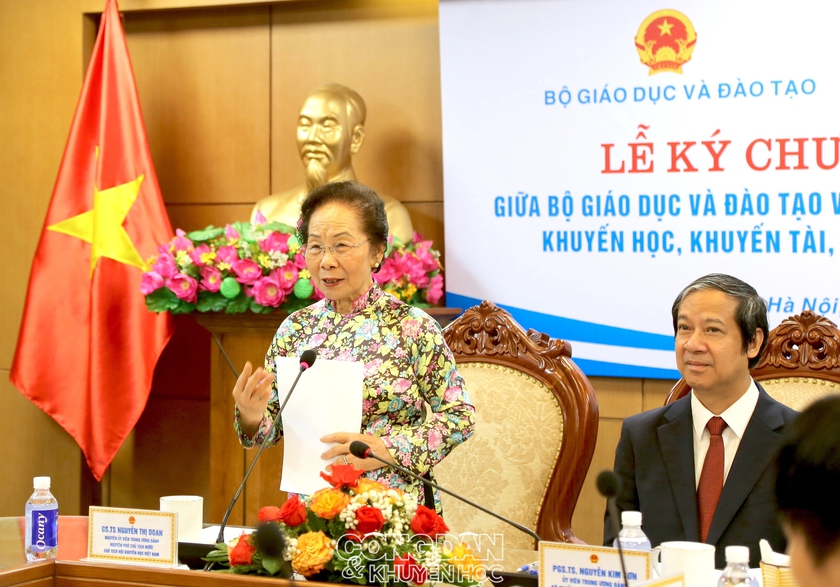 Hội Khuyến học Việt Nam và Bộ Giáo dục và Đào tạo ký kết chương trình phối hợp về hoạt động khuyến học, khuyến tài- Ảnh 3.