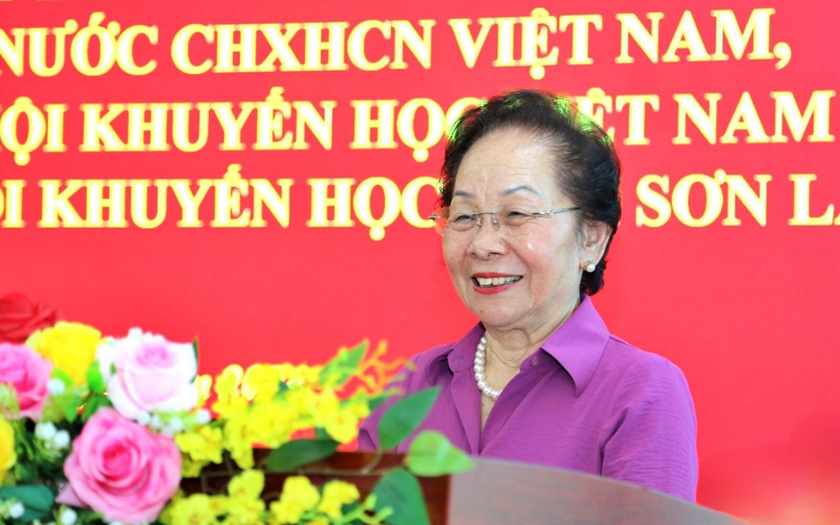 Chủ tịch Hội Khuyến học Việt Nam thăm và làm việc với Hội Khuyến học tỉnh Sơn La- Ảnh 2.