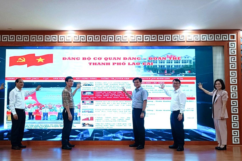 Khai trương trang thông tin điện tử Đảng bộ cơ quan Đảng - Đoàn thể thành phố Lào Cai- Ảnh 1.
