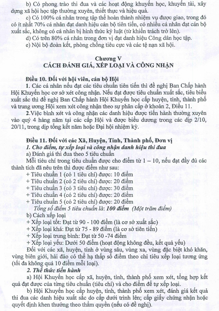 Hội Khuyến học Việt Nam quy định về thi đua, khen thưởng- Ảnh 7.