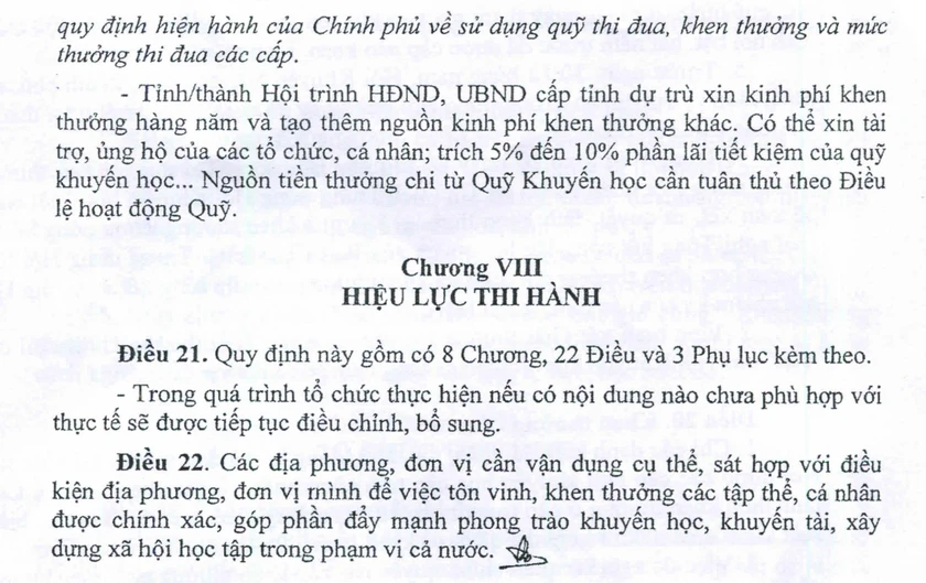 Hội Khuyến học Việt Nam quy định về thi đua, khen thưởng- Ảnh 12.