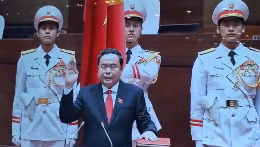 Ông Trần Thanh Mẫn chính thức giữ chức Chủ tịch Quốc hội khóa XV- Ảnh 2.