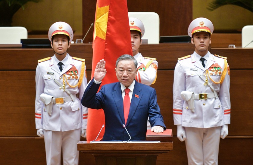 Tân Chủ tịch nước Tô Lâm phát biểu nhậm chức- Ảnh 2.