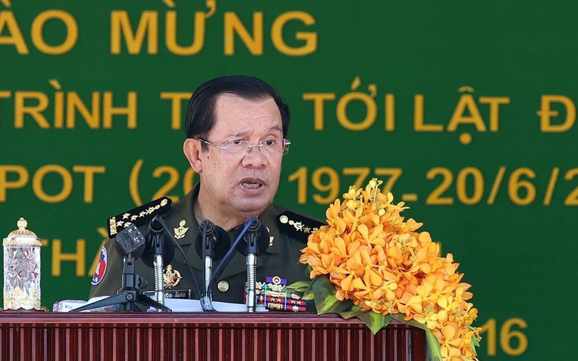 Thủ tướng Campuchia Hun Sen tại Lễ kỷ niệm 45 năm "Hành trình hướng tới lật đổ chế độ diệt chủng Pol Pot (20/6/1977 - 20/6/2022).
