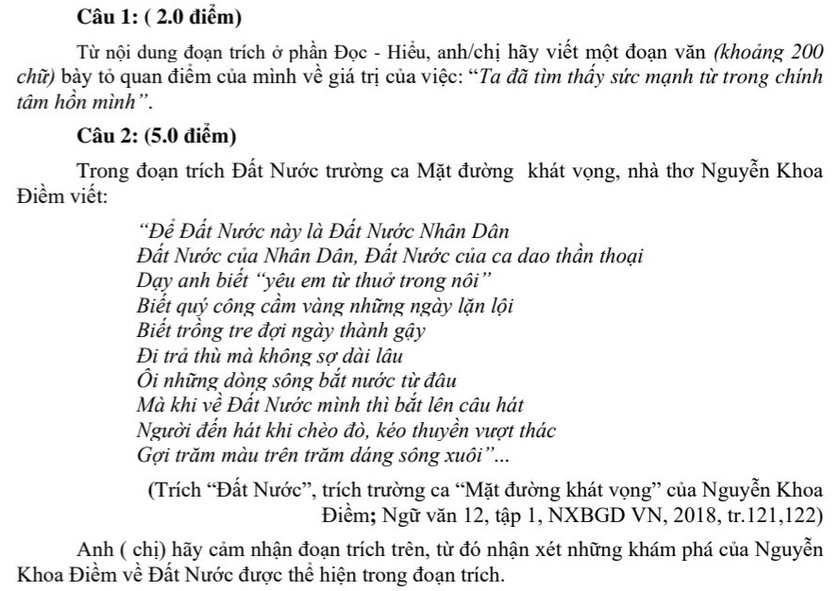  Đề thi thử tốt nghiệp Ngữ văn: Hiểu về trái tim- Ảnh 2.