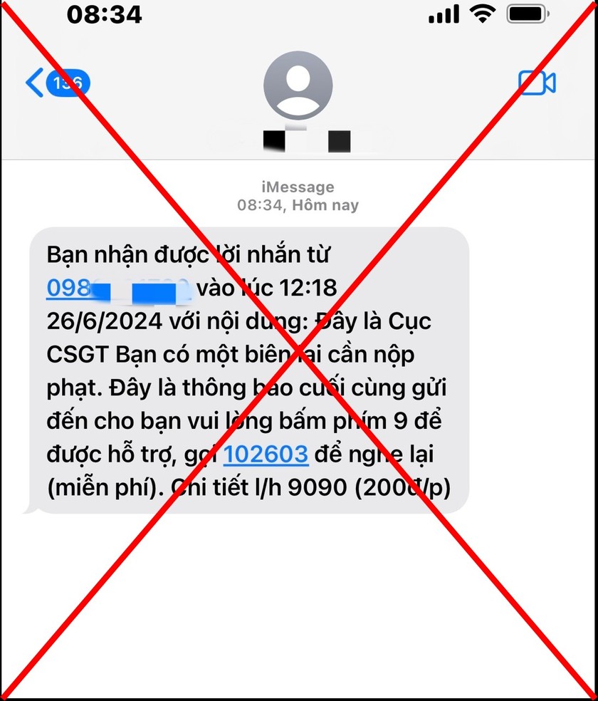 Cảnh giác với cuộc gọi, tin nhắn lừa đảo khuyến mãi vé máy bay, thông báo phạt nguội- Ảnh 2.