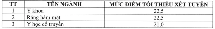 Loạt trường y dược công bố điểm sàn - Ảnh 2.