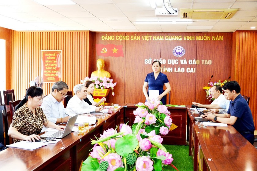 Kiểm tra công tác khuyến học, khuyến tài, xây dựng xã hội học tập ở Lào Cai- Ảnh 1.