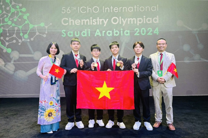 Học sinh Việt Nam đoạt 3 Huy chương Vàng Olympic Hóa học quốc tế 2024- Ảnh 1.