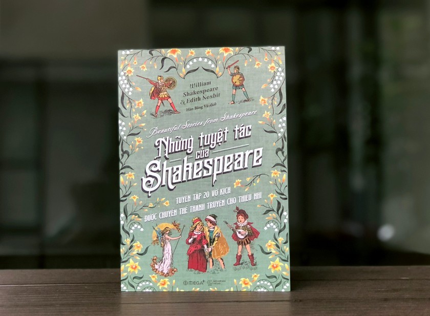 Cuốn sách “Những tuyệt tác của Shakespeare - Tuyển tập 20 vở kịch được chuyển thể thành truyện cho thiếu nhi”. Ảnh: Omega Plus