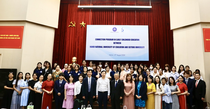 Trường Đại học Sư phạm Hà Nội làm việc với Đại học Seitoku- Ảnh 1.