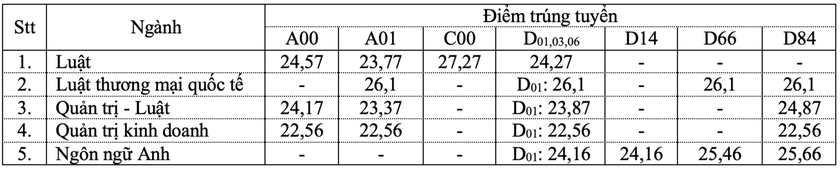Hàng loạt trường đại học phía Nam công bố điểm chuẩn 2024 - Ảnh 2.