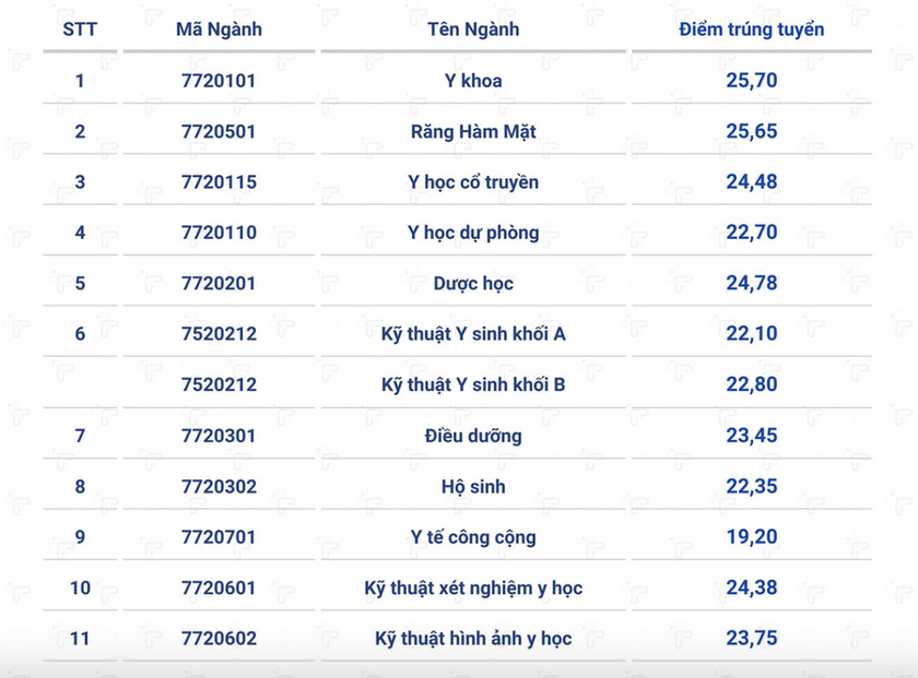 Hai trường Y đầu tiên công bố điểm chuẩn 2024 - Ảnh 3.