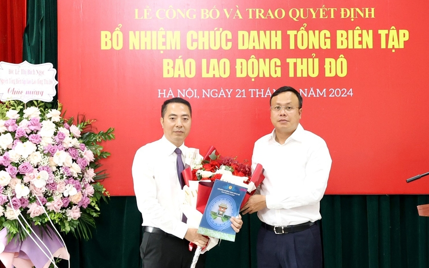 Ông Nguyễn Văn Bình được bổ nhiệm làm Tổng Biên tập Báo Lao động Thủ đô - Ảnh 1.