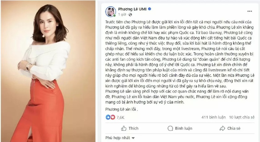 Chế lời Quốc ca - hoa hậu Phương Lê sẽ bị xử lý theo pháp luật - Ảnh 3.