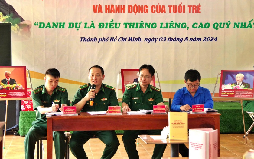 Thanh niên Cần Giờ, Thành phố Hồ Chí Minh toạ đàm: "Danh dự là điều thiêng liêng, cao quý nhất"- Ảnh 1.