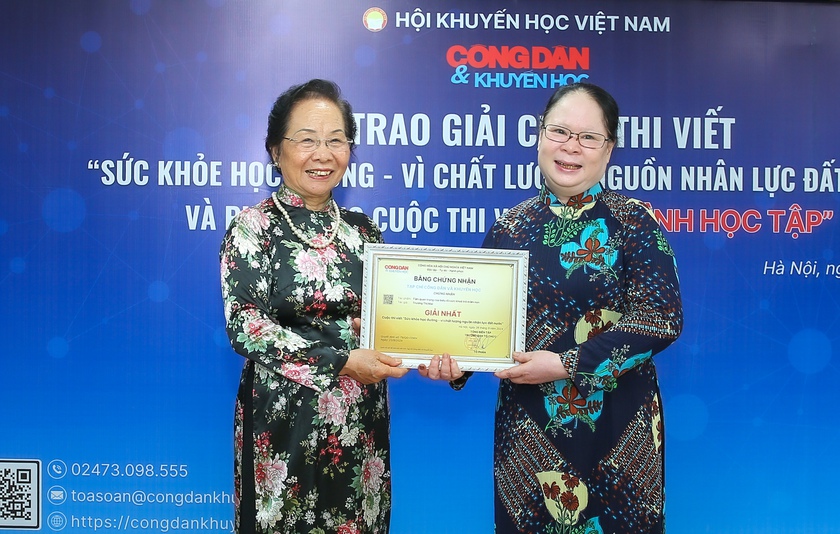 Hình ảnh đẹp trong Lễ  tổng kết cuộc thi viết "Sức khoẻ học đường - Vì chất lượng nguồn nhân lực đất nước" - Ảnh 16.