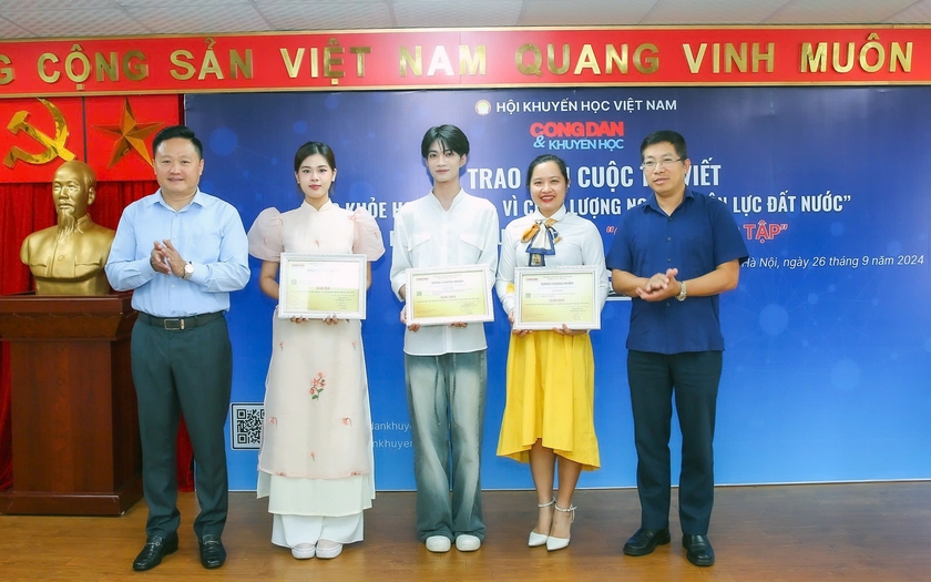 Trao giải cuộc thi viết "Sức khỏe học đường - Vì chất lượng nguồn nhân lực đất nước" - Ảnh 8.