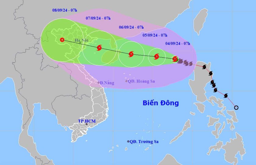 Bão số 3 có khả năng ảnh hưởng trực tiếp đến đất liền Việt Nam - Ảnh 1.