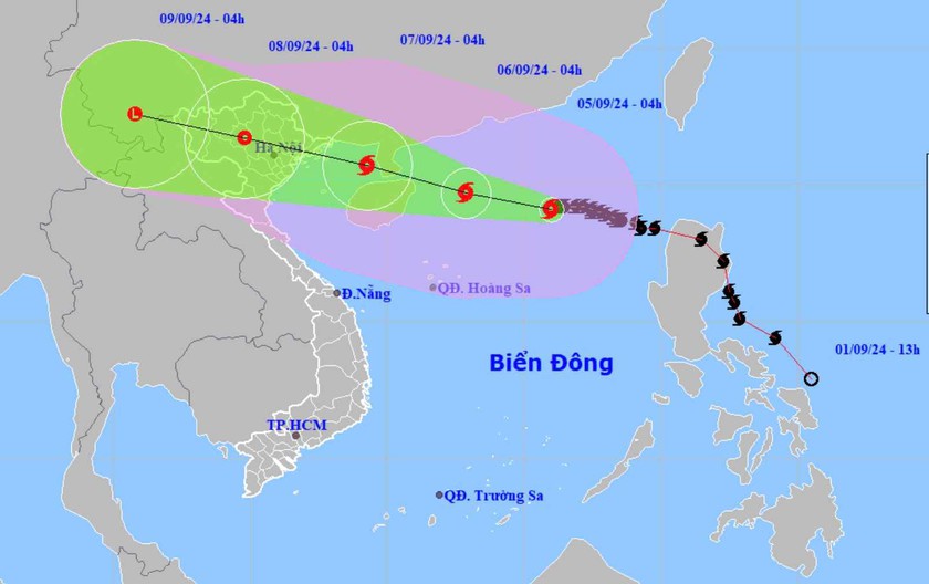 Bão số 3 có đường đi và cường độ như thế nào? - Ảnh 1.