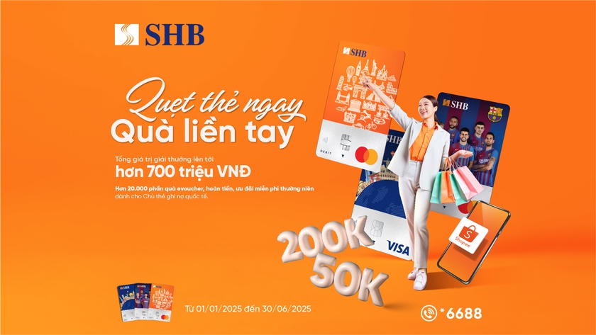 SHB dành ngàn phần quà hấp dẫn tặng khách hàng dịp Năm mới 2025 - Ảnh 1.