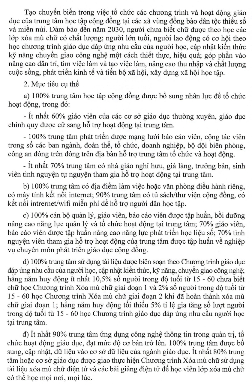 Nâng cao năng lực, hiệu quả hoạt động của trung tâm học tập cộng đồng vùng đồng bào thiểu số và miền núi - Ảnh 2.