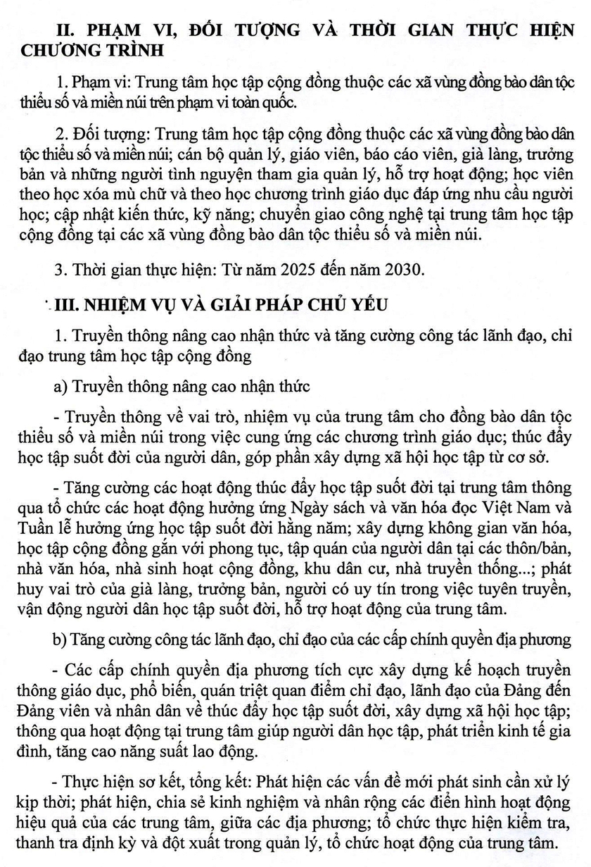 Nâng cao năng lực, hiệu quả hoạt động của trung tâm học tập cộng đồng vùng đồng bào thiểu số và miền núi - Ảnh 3.