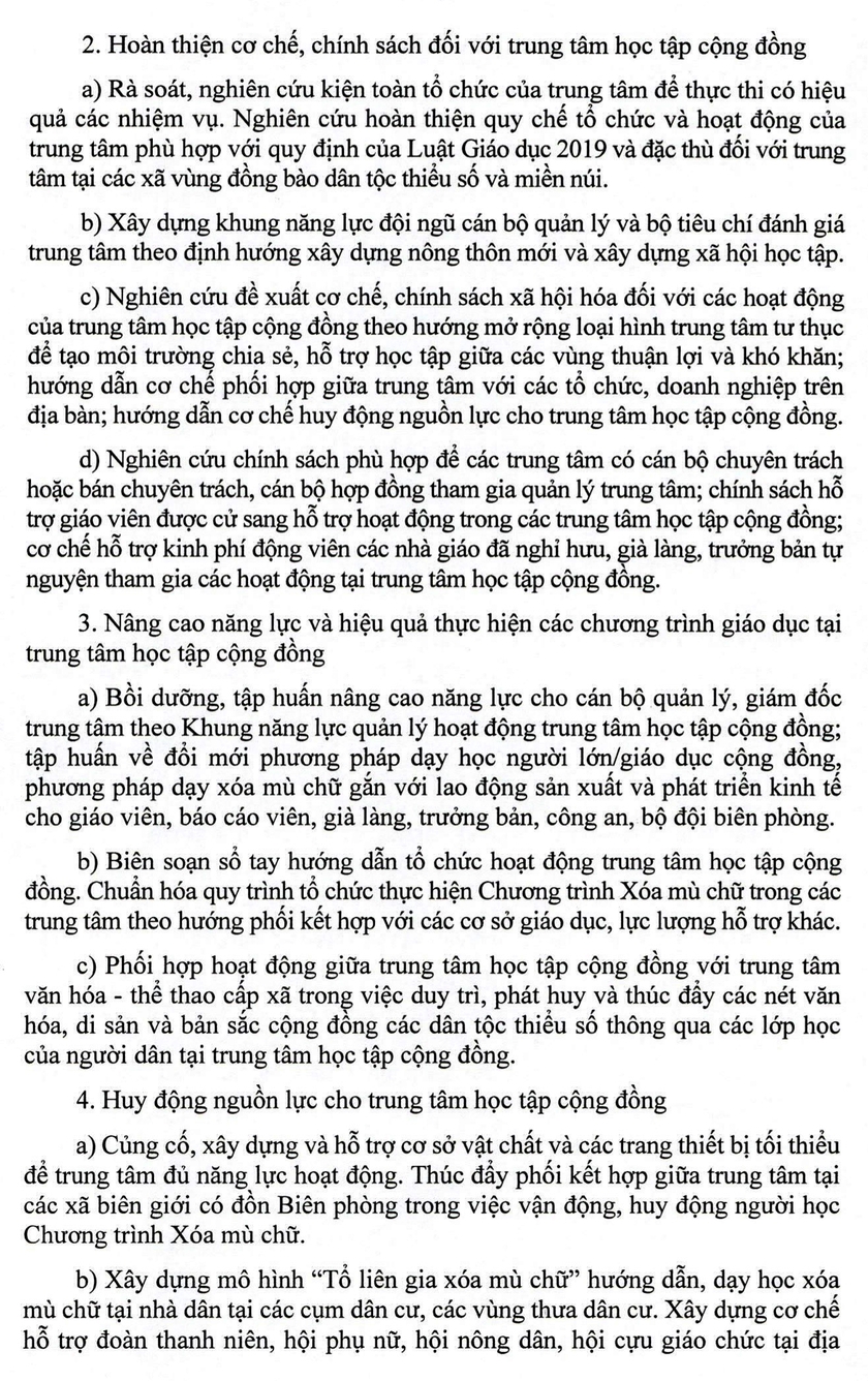 Nâng cao năng lực, hiệu quả hoạt động của trung tâm học tập cộng đồng vùng đồng bào thiểu số và miền núi - Ảnh 4.