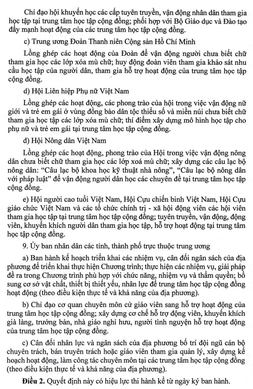 Nâng cao năng lực, hiệu quả hoạt động của trung tâm học tập cộng đồng vùng đồng bào thiểu số và miền núi - Ảnh 8.