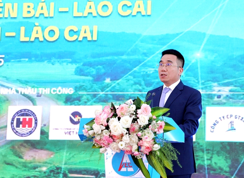 Khởi công dự án mở rộng đoạn Yên Bái - Lào Cai thuộc cao tốc Nội Bài - Lào Cai - Ảnh 3.